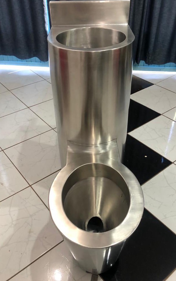 Lavatório combinado bacia sanitaria Antivandalismo em Inox